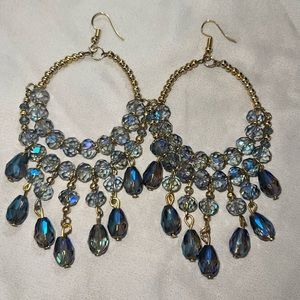 Blue handcrafted Earrings
